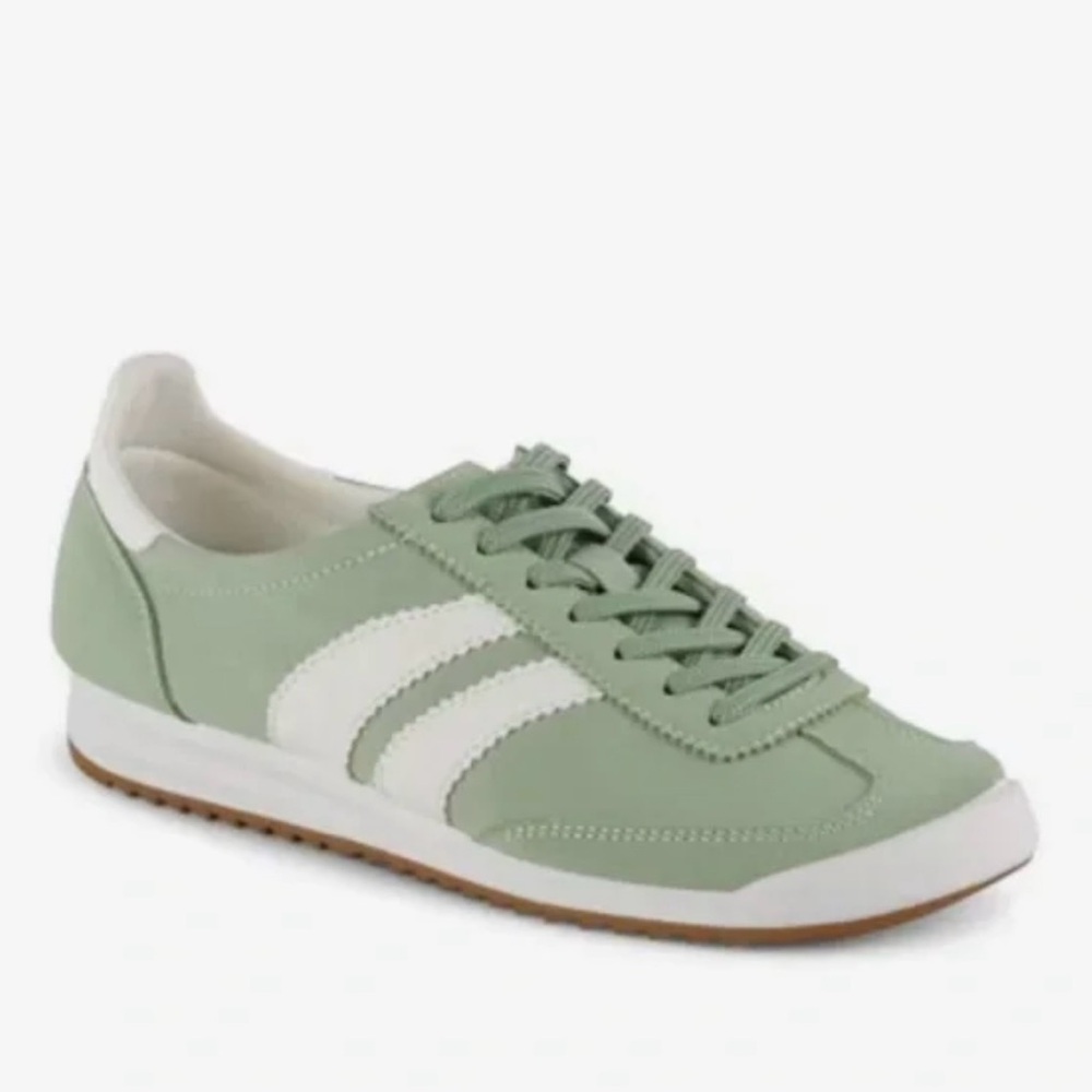 Madden Girl Sage Green and White Sneakers